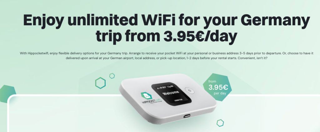 use pocket wifi to get internet in germany